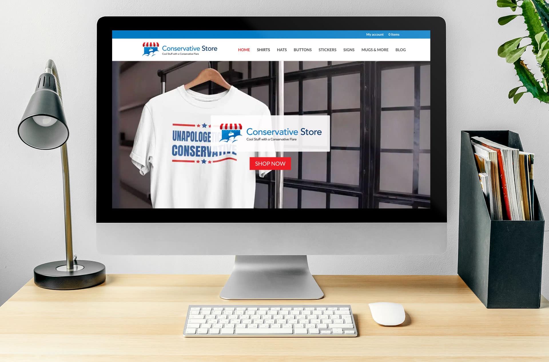 Conservative merchandise and custom t-shirts with political messages