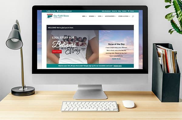 Faith-based apparel with Bible verses and daily devotionals